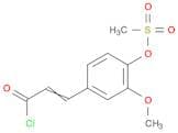 2-Propenoyl chloride, 3-[3-methoxy-4-[(methylsulfonyl)oxy]phenyl]-