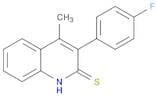 2(1H)-Quinolinethione, 3-(4-fluorophenyl)-4-methyl-