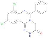2H-[1,2,4]Triazino[4,3-c]quinazolin-3(4H)-one, 8,10-dichloro-6-phenyl-