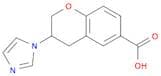 2H-1-Benzopyran-6-carboxylic acid, 3,4-dihydro-3-(1H-imidazol-1-yl)-