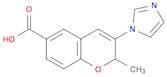 2H-1-Benzopyran-6-carboxylic acid, 3-(1H-imidazol-1-yl)-2-methyl-