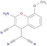 Propanedinitrile, (2-amino-3-cyano-8-methoxy-4H-1-benzopyran-4-yl)-