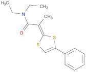 Propanamide, N,N-diethyl-2-(4-phenyl-1,3-dithiol-2-ylidene)-, (E)-