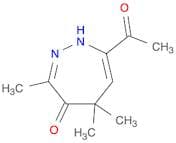 4H-1,2-Diazepin-4-one, 7-acetyl-1,5-dihydro-3,5,5-trimethyl-