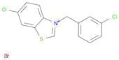Benzothiazolium, 6-chloro-3-[(3-chlorophenyl)methyl]-, bromide
