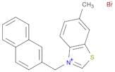 Benzothiazolium, 6-methyl-3-(2-naphthalenylmethyl)-, bromide
