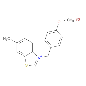 Benzothiazolium, 3-[(4-methoxyphenyl)methyl]-6-methyl-, bromide