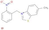 Benzothiazolium, 6-methyl-3-[(2-nitrophenyl)methyl]-, bromide