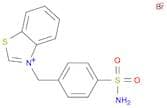 Benzothiazolium, 3-[[4-(aminosulfonyl)phenyl]methyl]-, bromide