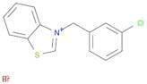 Benzothiazolium, 3-[(3-chlorophenyl)methyl]-, bromide