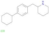 Piperidine, 2-[(4-cyclohexylphenyl)methyl]-, hydrochloride