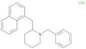 Piperidine, 2-(1-naphthalenylmethyl)-1-(phenylmethyl)-, hydrochloride
