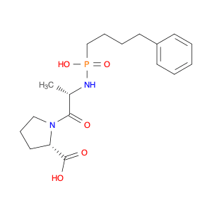 L-Proline, 1-[N-[hydroxy(4-phenylbutyl)phosphinyl]-L-alanyl]-