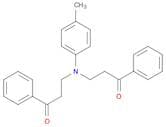 1-Propanone, 3,3'-[(4-methylphenyl)imino]bis[1-phenyl-
