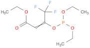 2-Butenoic acid, 3-[(diethoxyphosphino)oxy]-4,4,4-trifluoro-, ethyl ester