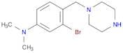 Benzenamine, 3-bromo-N,N-dimethyl-4-(1-piperazinylmethyl)-