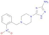 1H-1,2,4-Triazol-3-amine, 5-[4-[(2-nitrophenyl)methyl]-1-piperazinyl]-