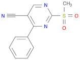 2-(Methylsulfonyl)-4-phenylpyrimidine-5-carbonitrile