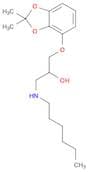 2-Propanol, 1-[(2,2-dimethyl-1,3-benzodioxol-4-yl)oxy]-3-(hexylamino)-