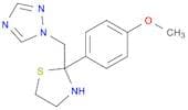 1H-1,2,4-Triazole, 1-[[2-(4-methoxyphenyl)-2-thiazolidinyl]methyl]-