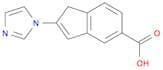 1H-Indene-5-carboxylic acid, 2-(1H-imidazol-1-yl)-
