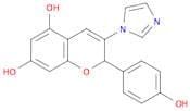 2H-1-Benzopyran-5,7-diol, 2-(4-hydroxyphenyl)-3-(1H-imidazol-1-yl)-