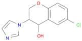 2H-1-Benzopyran-4-ol, 6-chloro-3,4-dihydro-3-(1H-imidazol-1-yl)-