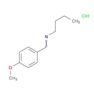 1-Butanamine, N-[(4-methoxyphenyl)methylene]-, hydrochloride