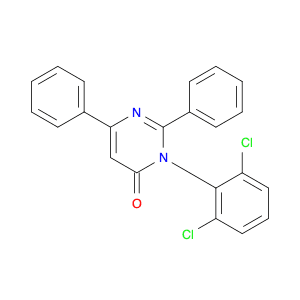 4(3H)-Pyrimidinone, 3-(2,6-dichlorophenyl)-2,6-diphenyl-