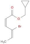 2,4-Hexadienoic acid, 4-bromo-, cyclopropylmethyl ester, (Z,E)-