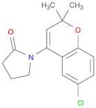 2-Pyrrolidinone, 1-(6-chloro-2,2-dimethyl-2H-1-benzopyran-4-yl)-