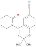 2H-1-Benzopyran-6-carbonitrile, 2,2-dimethyl-4-(2-oxo-1-piperidinyl)-