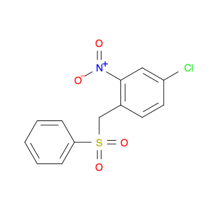 Benzene, 4-chloro-2-nitro-1-[(phenylsulfonyl)methyl]-