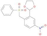1,3-Dioxolane, 2-[5-nitro-2-[(phenylsulfonyl)methyl]phenyl]-