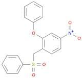 Benzene, 4-nitro-2-phenoxy-1-[(phenylsulfonyl)methyl]-