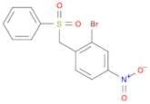 Benzene, 2-bromo-4-nitro-1-[(phenylsulfonyl)methyl]-