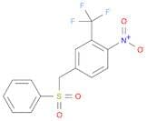 Benzene, 1-nitro-4-[(phenylsulfonyl)methyl]-2-(trifluoromethyl)-
