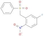 Benzene, 4-fluoro-1-nitro-2-[(phenylsulfonyl)methyl]-