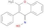 4H-1-Benzopyran-4-one, 2-methyl-3-phenyl-, oxime