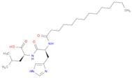 L-Leucine, N-[N-(1-oxotetradecyl)-L-histidyl]-