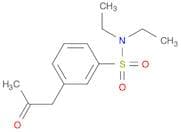 Benzenesulfonamide, N,N-diethyl-3-(2-oxopropyl)-
