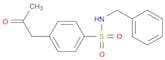Benzenesulfonamide, 4-(2-oxopropyl)-N-(phenylmethyl)-