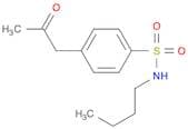 Benzenesulfonamide, N-butyl-4-(2-oxopropyl)-