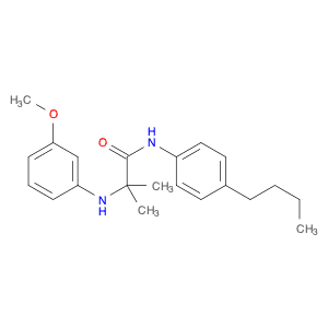Propanamide, N-(4-butylphenyl)-2-[(3-methoxyphenyl)amino]-2-methyl-