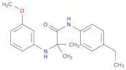 Propanamide, N-(4-ethylphenyl)-2-[(3-methoxyphenyl)amino]-2-methyl-