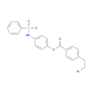 Benzoic acid, 4-(2-bromoethyl)-, 4-[(phenylsulfonyl)amino]phenyl ester