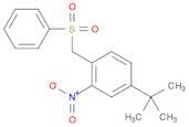 Benzene, 4-(1,1-dimethylethyl)-2-nitro-1-[(phenylsulfonyl)methyl]-