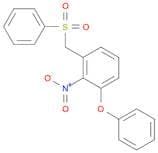 Benzene, 2-nitro-1-phenoxy-3-[(phenylsulfonyl)methyl]-