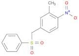 Benzene, 2-methyl-1-nitro-4-[(phenylsulfonyl)methyl]-
