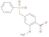 Benzene, 2-methoxy-1-nitro-4-[(phenylsulfonyl)methyl]-